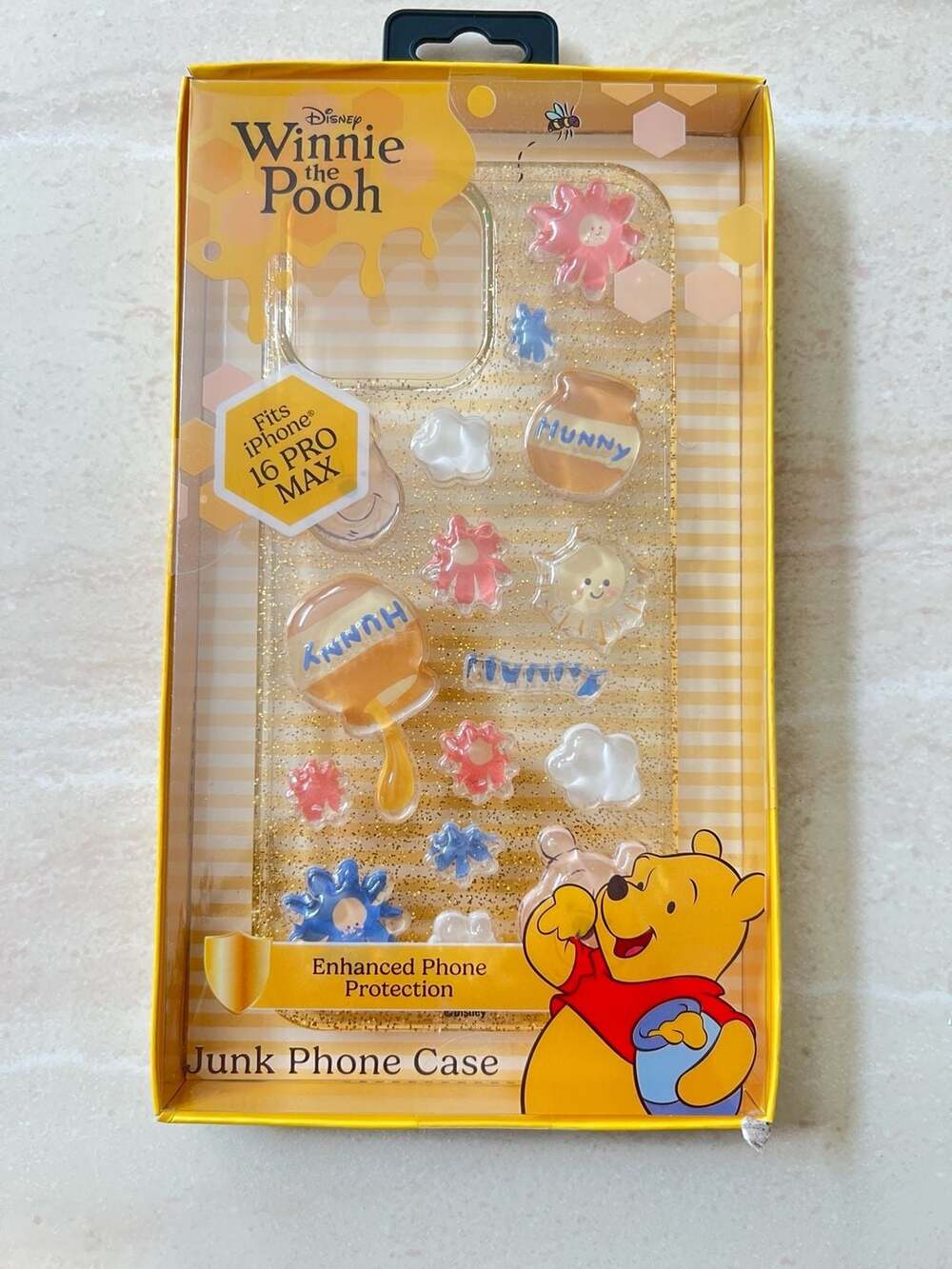 Disney Winnie the Pooh Yellow Pink Phone Accessories Bundle